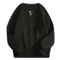Round Neck Plain Fleece Sweatshirt – Cozy & Classic