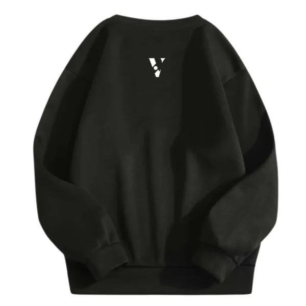 Round Neck Plain Fleece Sweatshirt – Cozy & Classic