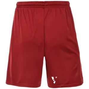 Red Men’s Football Shorts – Regular Fit with Elastic Waist and Drawcord