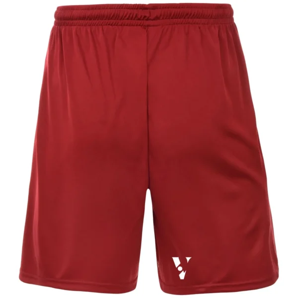 Red Men’s Football Shorts – Regular Fit with Elastic Waist and Drawcord