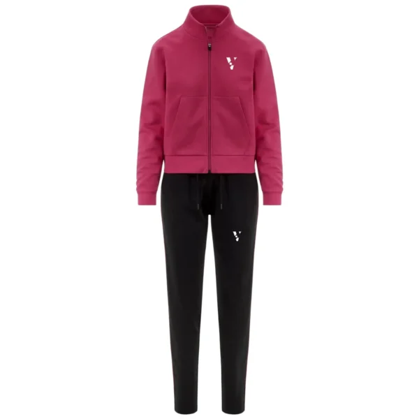 Women’s Sportstyle Tracksuit with Kangaroo Pockets – Brushed Fleece, Regular Fit