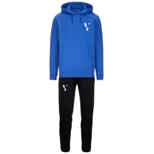 Royal Blue Men’s Sportstyle Tracksuit – Regular Fit Brushed Fleece with Kangaroo Pockets