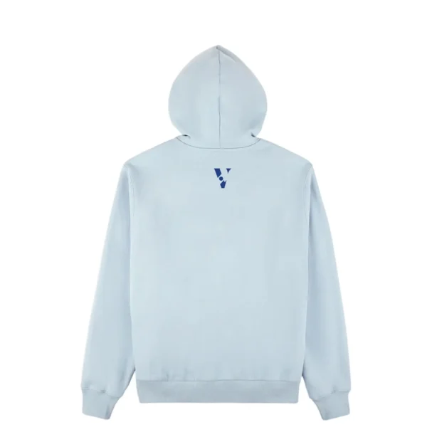 Celestial Blue Men’s Premium Zip-Up Hoodie – 100% Cotton Heavyweight Fleece