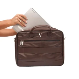 Executive Leather Laptop Bag – Brown | Genuine Cowhide