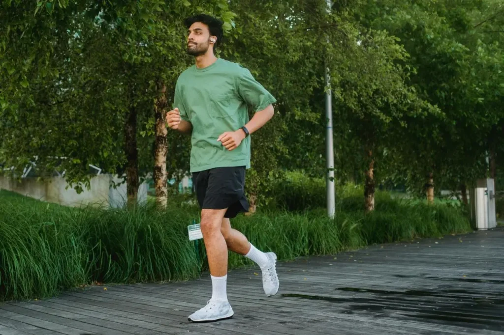 Image of a Mam running