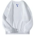 Round Neck Plain Fleece Sweatshirt – Cozy & Classic