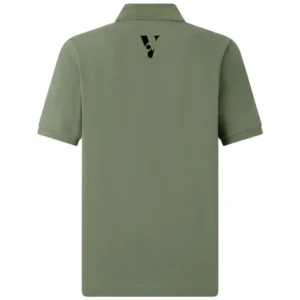 Olive Green Men’s Cotton Sportstyle Polo Shirt – Regular Fit, Signature Logo