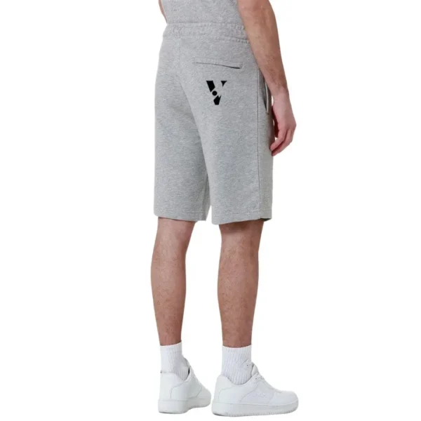Grey Men’s Sport Street Shorts – Regular Fit Cotton Blend with Elastic Waistband