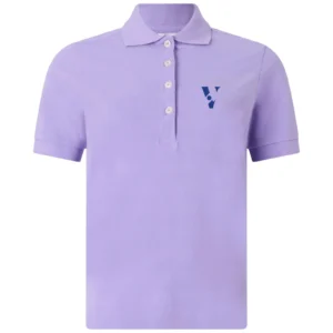 Light Violet Women’s Cotton Sportstyle Polo Shirt – Classic Fit & Breathable Comfort