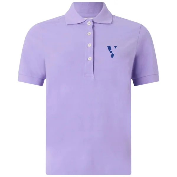 Light Violet Women’s Cotton Sportstyle Polo Shirt – Classic Fit & Breathable Comfort