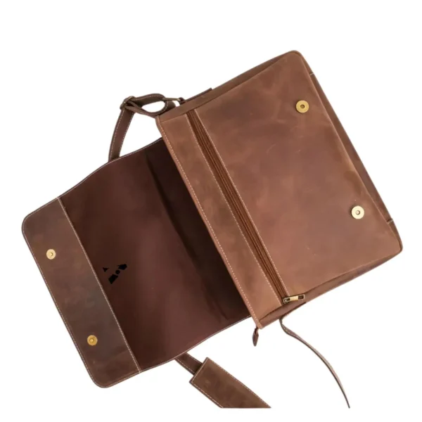Jild Classic Satchel Vintage Leather Messenger Bag