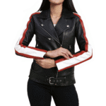 Women's Black Biker Leather Jacket