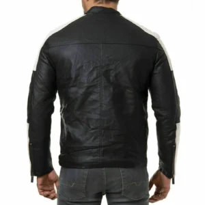 Men Classic Biker Leather Jacket