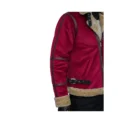 Men’s Leather Jacket with Artificial Fur