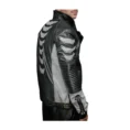Men’s Metallic Black Biker Jacket
