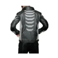 Men’s Metallic Black Biker Jacket