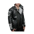 Men’s Metallic Black Biker Jacket