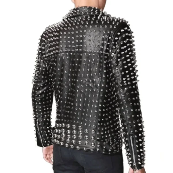 Men’s Punk Rock Studded Jacket 2-min