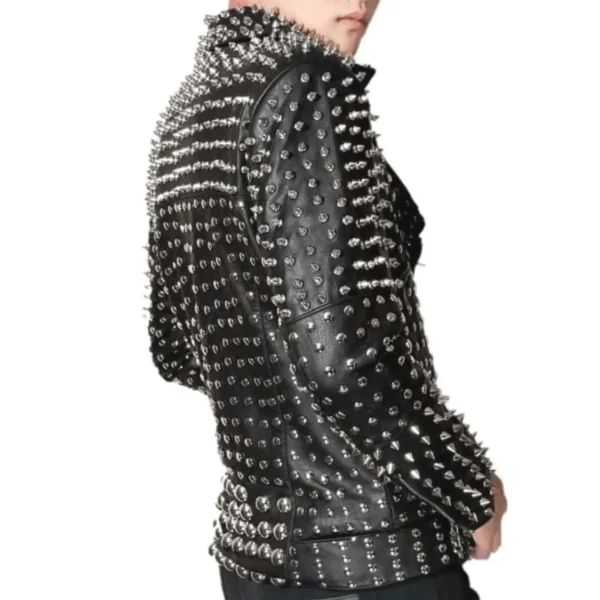 Men’s Punk Rock Studded Jacket 3-min