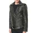 Men’s Punk Rock Studded Jacket 5-min
