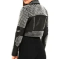 Women Spike Stud Leather Jacket