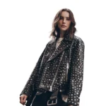 Women Studded Leather Jacket