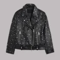 Women Studded Leather Jacket