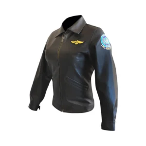 Women’s Black Pilot Style Aviator Jacket