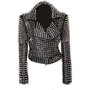 Women’s Heavy Metal Studded Jacket