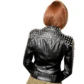 Women’s Punk Rock Spiked Jacket 6-min