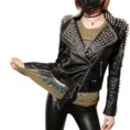 Women’s Punk Rock Spiked Jacket-min