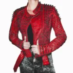 Women’s Spiked Punk Biker Jacket