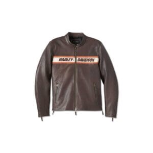Harley-Davidson Men's Vintage Leather Riding Jacket – Brown