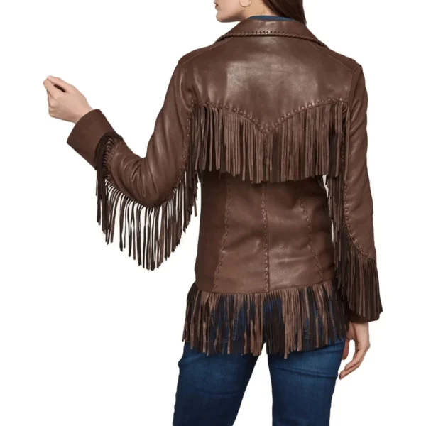 Women’s Brown Cowboy Jacket 2-min