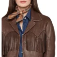 Women’s Brown Cowboy Jacket 3-min