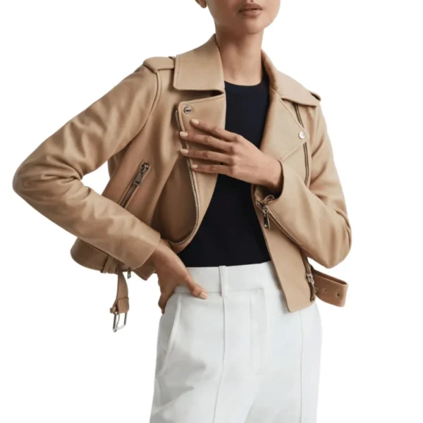 Women’s Fashion Motorcycle Jacket 4-min