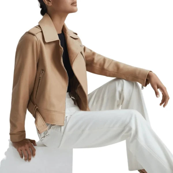 Women’s Fashion Motorcycle Jacket 5-min