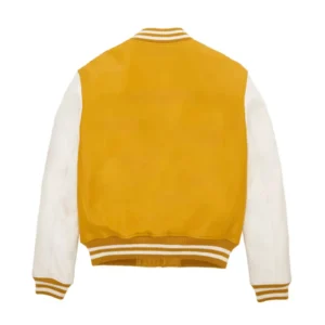 Women’s Yellow & White Varsity Jacket