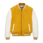 Women’s Yellow & White Varsity Jacket