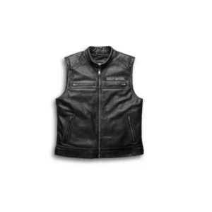 Harley Davidson Cowhide Leather Biker Vest