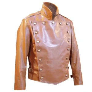 Men’s Brown Rocketeer Cosplay Leather Jacket