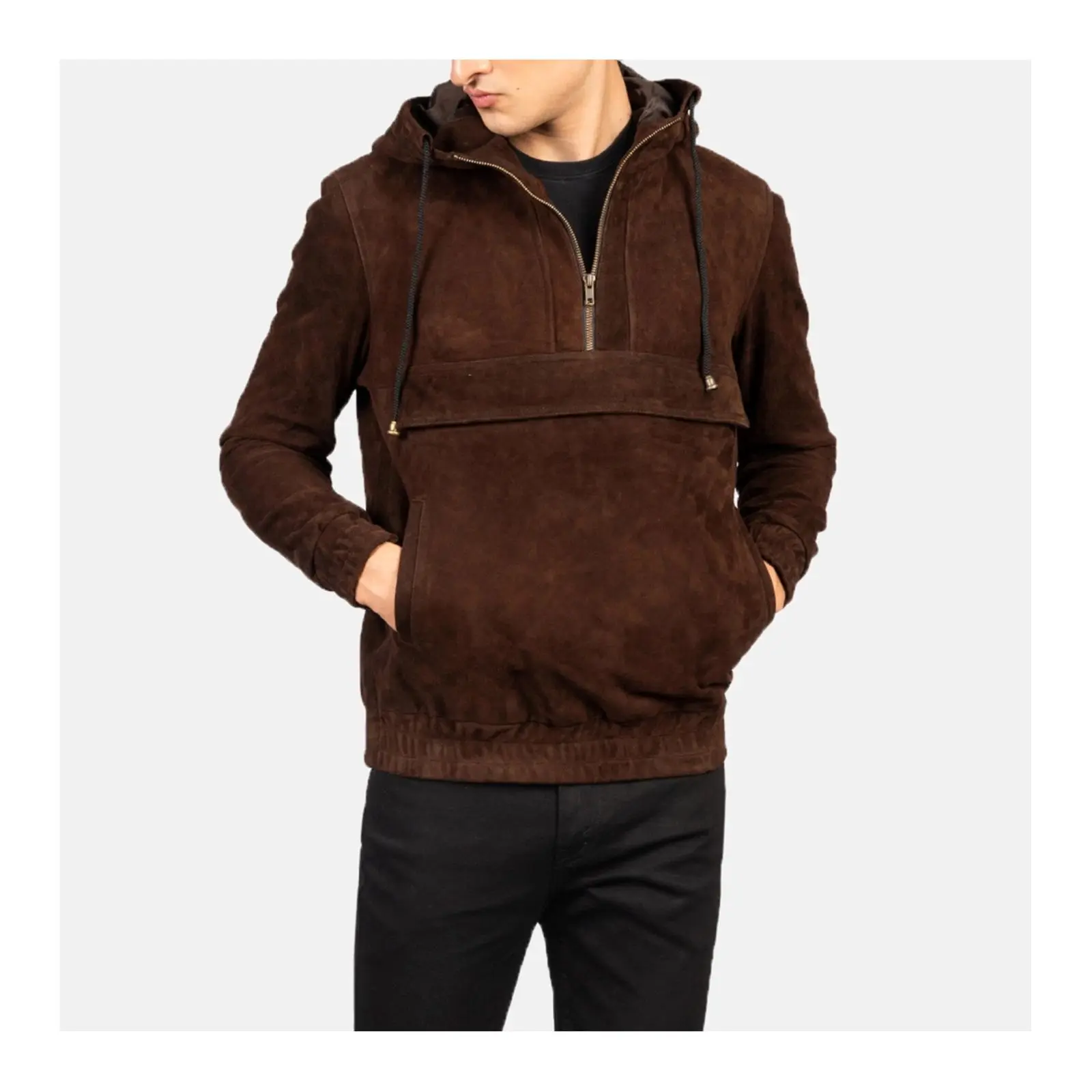 Men’s Brown Suede Leather Jacket