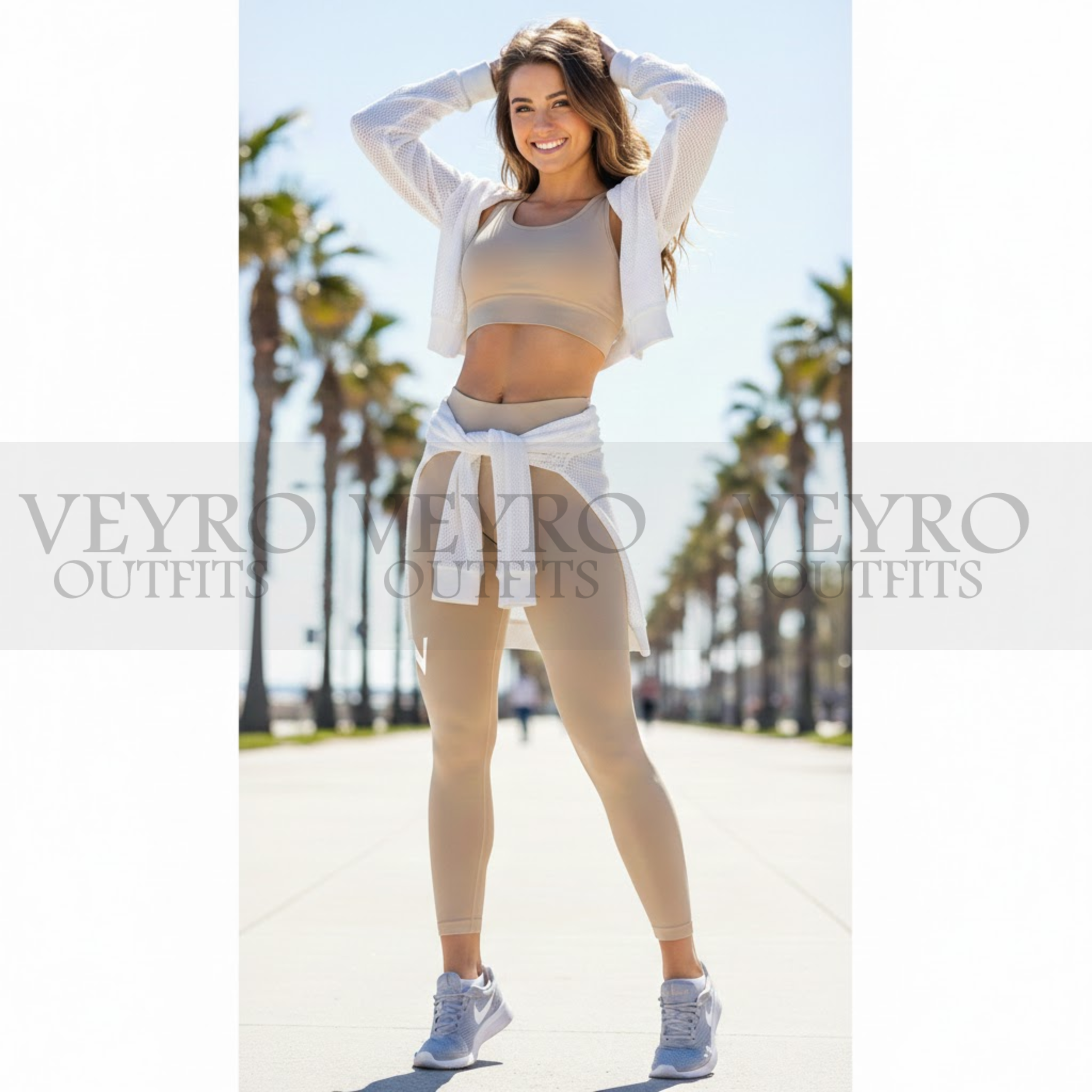 The Aura Seamless Legging – High Waist | Beige | Tummy Control