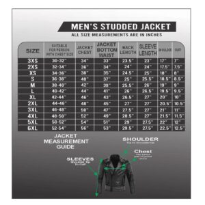 Studded skull leather biker jacket