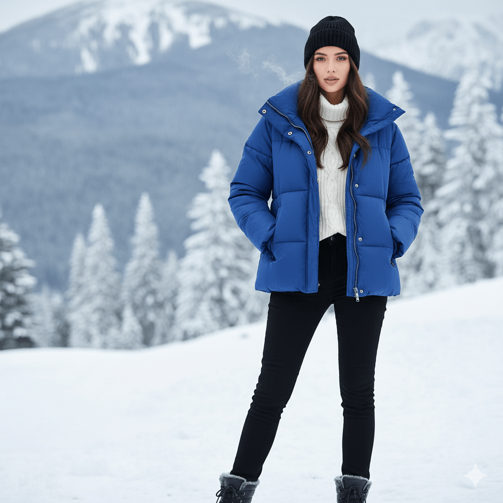 The Skyline Cropped Puffer Jacket
