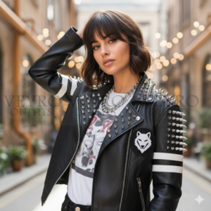 Studded Leather Jacket