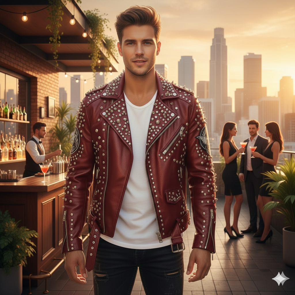 Men's Studded Jacket