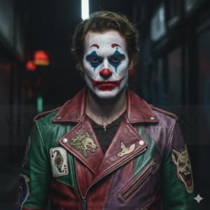 Color Block Biker Jacket