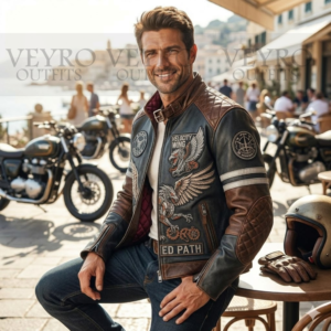 men's biker jacket