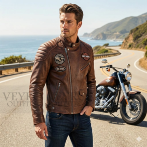 men's biker jacket